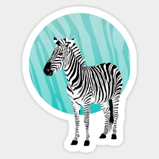 Zebra: stripes and pop art Sticker